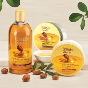 Гель для ванни та душу + Скраб для тіла + Масло для тіла «Argan del Marocco» Гель для ванни та душу + Скраб для тіла + Масло для тіла «Argan del Marocco»